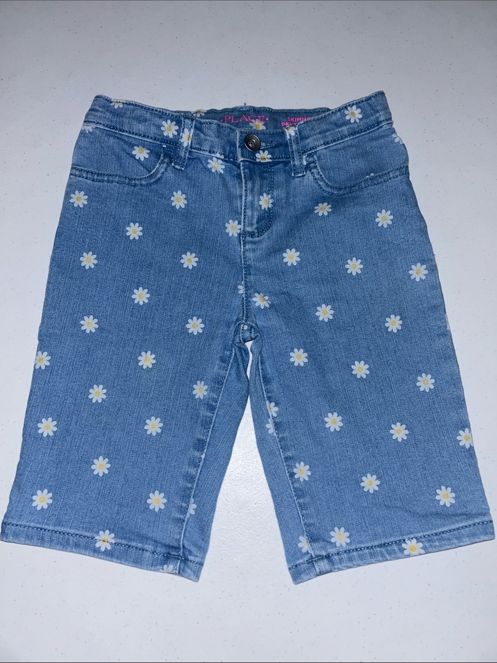 The Children’s Place Girl’s Blue Jean Denim Daisy Shorts Size 8